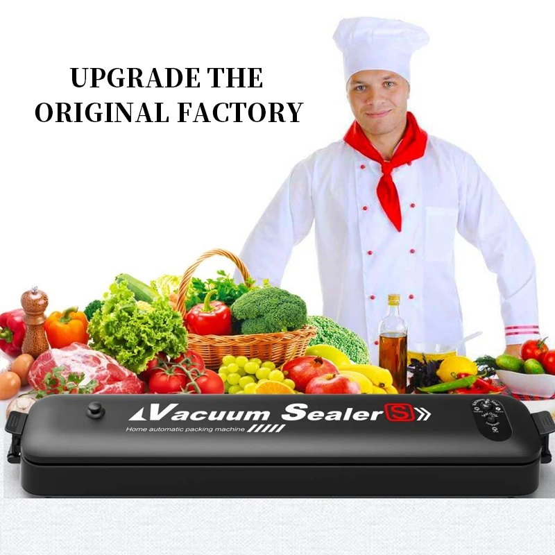 Best 220V / 110V Vacuum Food Sealer Automatic Commercial Household Food Vacuum Sealer Packing Machine Include 10pcs Bags # 42
Best 220V / 110V Vacuum Food Sealer Automatic Commercial Household Food Vacuum Sealer Packing Machine Include 10pcs Bags # 42