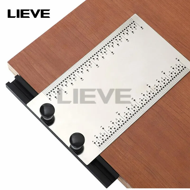 6 inch Stainless Steel Woodworking T-Rule Ruler Multi-function Marking Rules with Hole T-square Carpenter Tool
6 inch Stainless Steel Woodworking T-Rule Ruler Multi-function Marking Rules with Hole T-square Carpenter Tool
