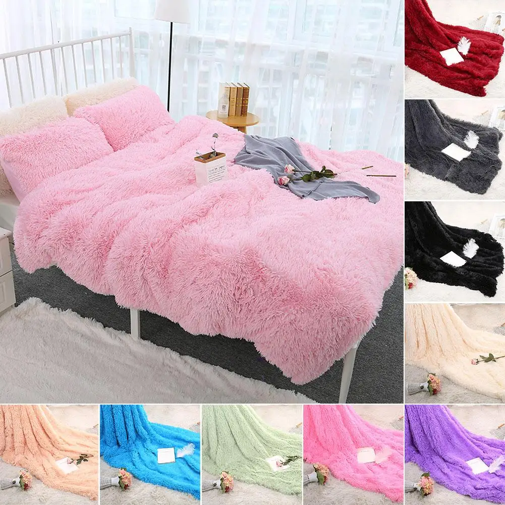80x120cm Soft Blanket Fluffy Shaggy Warm Bed Sofa Bedspread Bedding Sheet Throw Blanket Solid Color Blanket Comfortable Bedding
80x120cm Soft Blanket Fluffy Shaggy Warm Bed Sofa Bedspread Bedding Sheet Throw Blanket Solid Color Blanket Comfortable Bedding