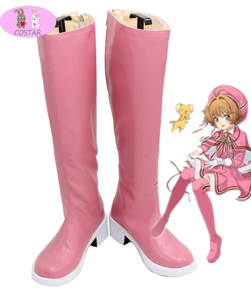 COSTAR New Cardcaptor Sakura Clear Card Cosplay Shoes Knee Length PU Leather Cosplay Boots Pink High Heels Zipper Type Size
COSTAR New Cardcaptor Sakura Clear Card Cosplay Shoes Knee Length PU Leather Cosplay Boots Pink High Heels Zipper Type Size