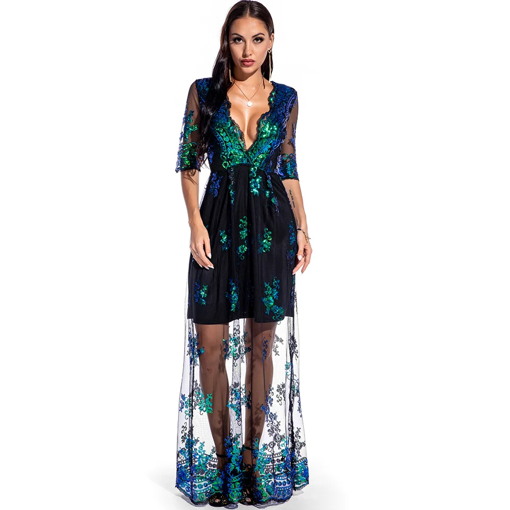 2021 Noble Retro Sexy Sequin Dress Robes New Hot Style Long s European And American Foreign Trade Women's Clothing LOUAEE
2021 Noble Retro Sexy Sequin Dress Robes New Hot Style Long s European And American Foreign Trade Women's Clothing LOUAEE
