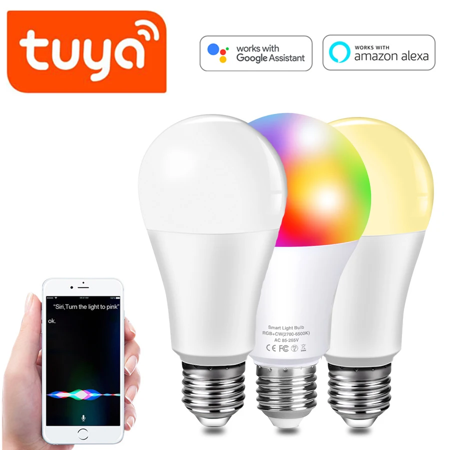 Smart WiFi Alexa Light Bulbs RGB Color Changing Bulbs Works with Alexa Echo Google Home Siri 10W E27 Edison Multicolor 1-4 Pack
Smart WiFi Alexa Light Bulbs RGB Color Changing Bulbs Works with Alexa Echo Google Home Siri 10W E27 Edison Multicolor 1-4 Pack