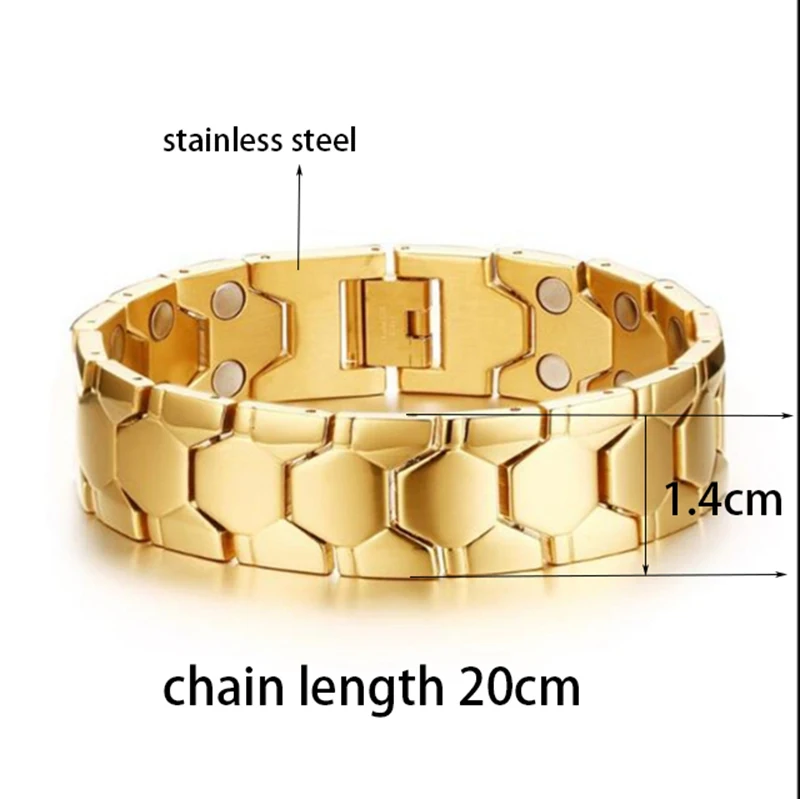 SINLEERY Black gold silver color Wide Stainless Steel Magnetic Bracelets on hand bracelet homme Gift 2021 New Arrival SL173 SSK
SINLEERY Black gold silver color Wide Stainless Steel Magnetic Bracelets on hand bracelet homme Gift 2021 New Arrival SL173 SSK