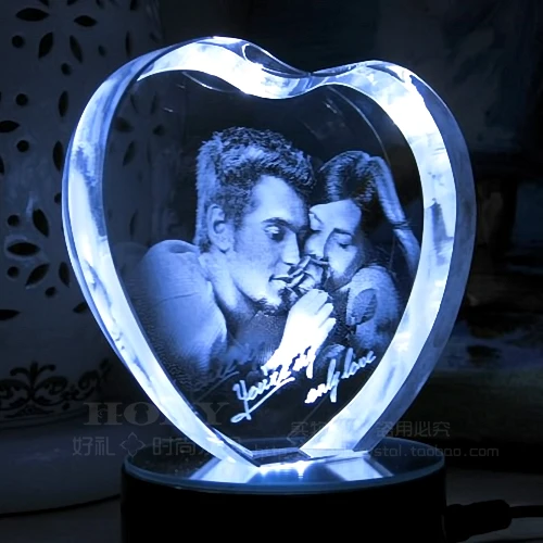 Customized K9 Crystal Photo Frame LED Base Laser Engraved Picture Home Decoration Personalized Wedding Photo Frame
Customized K9 Crystal Photo Frame LED Base Laser Engraved Picture Home Decoration Personalized Wedding Photo Frame