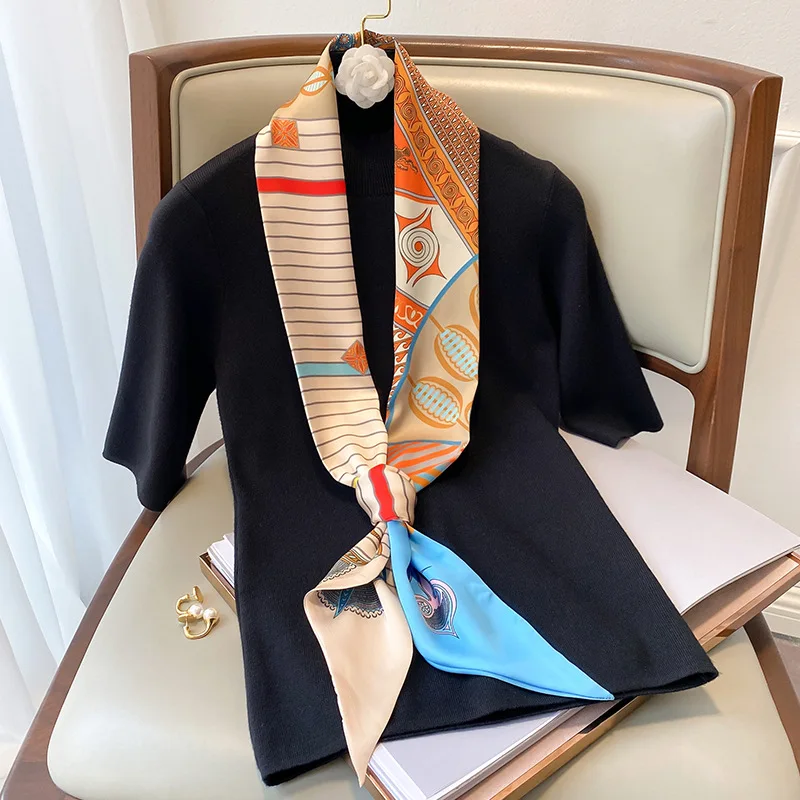 Women Scarf 2021 Spring New Brand Silk Skinny Bag Scarves for Ladies Fashion Long Wrist Towel Neckerchief Ribbon Hairband
Women Scarf 2021 Spring New Brand Silk Skinny Bag Scarves for Ladies Fashion Long Wrist Towel Neckerchief Ribbon Hairband