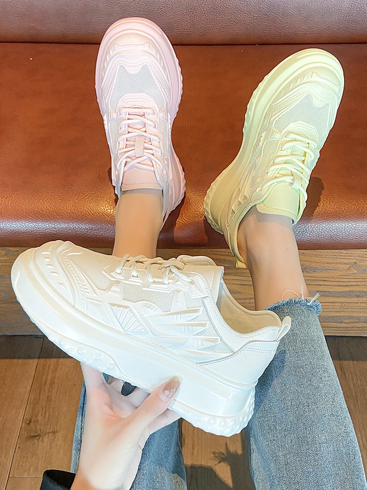 Large Size 35-40 Women's Shoes Spring And Summer New All-Match Low-Top Breathable Mesh Thick-Soled Increased Casual Shoes
Large Size 35-40 Women's Shoes Spring And Summer New All-Match Low-Top Breathable Mesh Thick-Soled Increased Casual Shoes