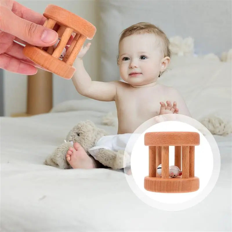 1Pc Wooden Rattle Rolling Toy Portable Fine Novel Smooth Gift Early Education Toy
1Pc Wooden Rattle Rolling Toy Portable Fine Novel Smooth Gift Early Education Toy