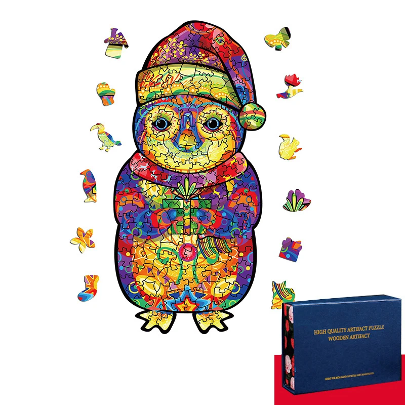New Colorful Gift Box Puzzle Kids Thick Wooden Toy Rainbow Penguin Alien Beast 100 200 300 Pieces Halloween Christmas Jigsaw
New Colorful Gift Box Puzzle Kids Thick Wooden Toy Rainbow Penguin Alien Beast 100 200 300 Pieces Halloween Christmas Jigsaw