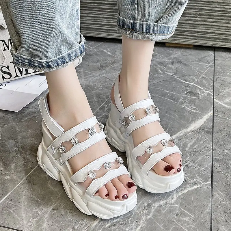 Wedge sandals summer fish mouth sports INS wind thick bottom Roman sandals and slippers
Wedge sandals summer fish mouth sports INS wind thick bottom Roman sandals and slippers