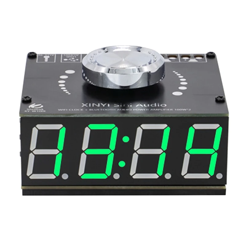 HIFI 100Wx2 Stereo Bluetooth Digital Power Amplifier Board Module with WIFI Timing Clock XY-W100L Amplifier Board
HIFI 100Wx2 Stereo Bluetooth Digital Power Amplifier Board Module with WIFI Timing Clock XY-W100L Amplifier Board