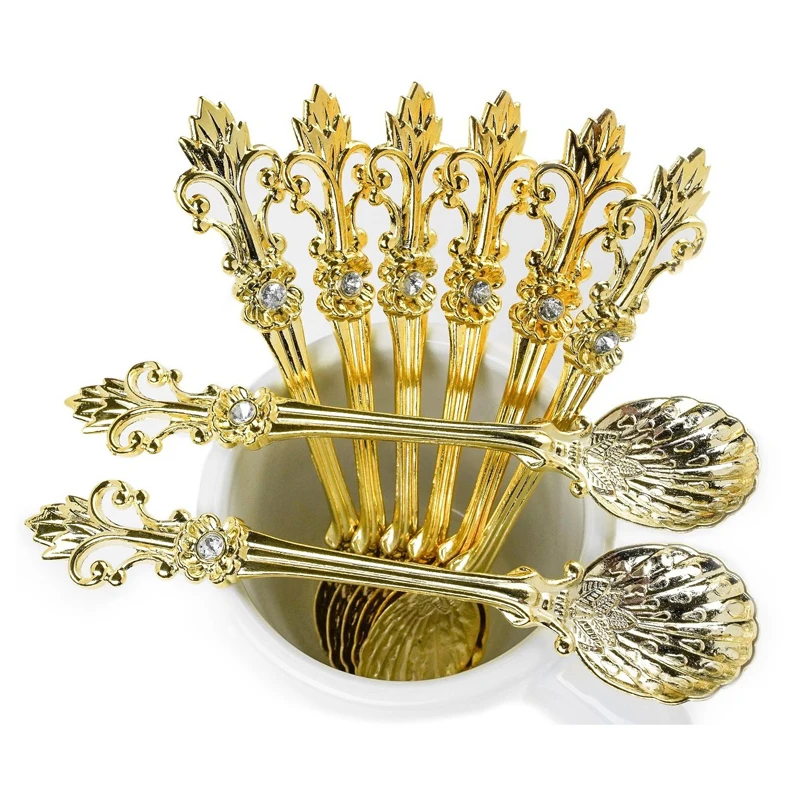MR 4Pcs 11cm Royal Style Metal Carved Coffee Spoon Set Vintage Table Spoon Antique Tea Spoons Coffee Spoonork Tablespoons
MR 4Pcs 11cm Royal Style Metal Carved Coffee Spoon Set Vintage Table Spoon Antique Tea Spoons Coffee Spoonork Tablespoons
