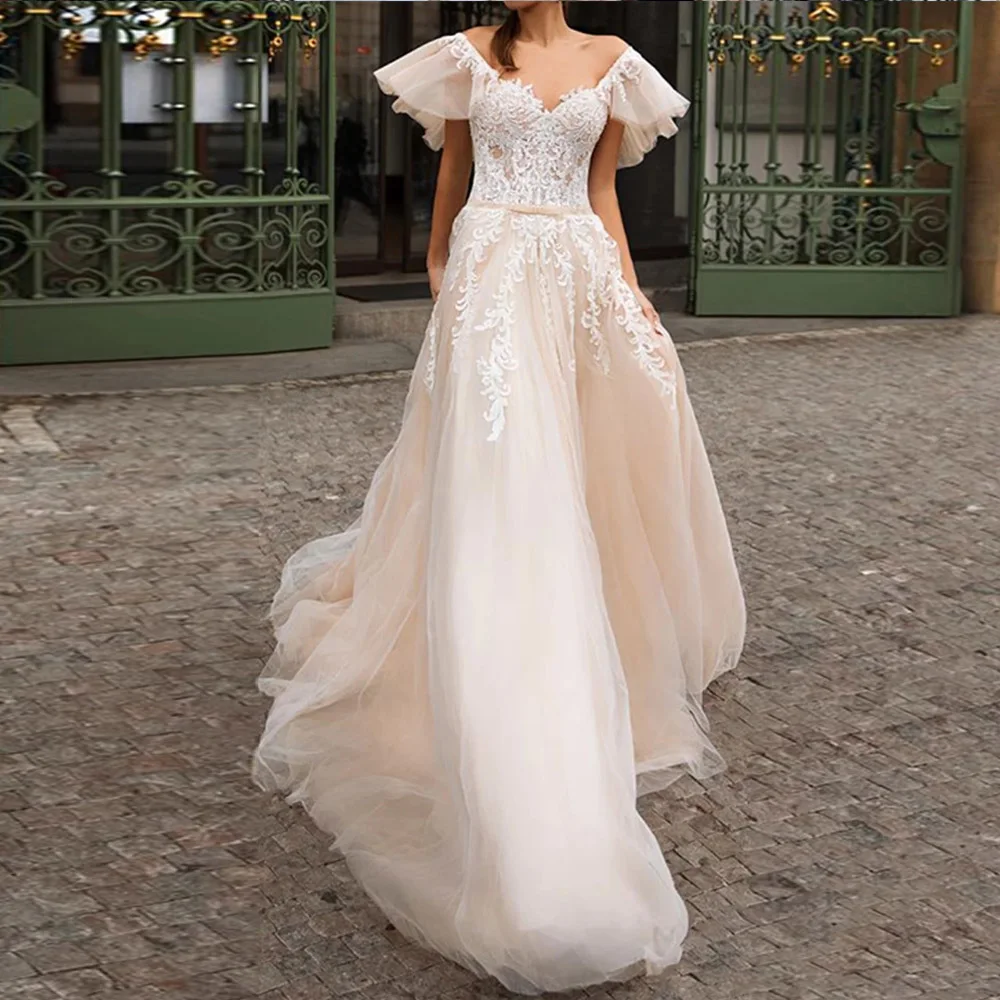 Simple Wedding Dress Lace Little Beading Strapless Dress Luxury Wedding Gowns Bridal Can Be Washed Bride Dresses
Simple Wedding Dress Lace Little Beading Strapless Dress Luxury Wedding Gowns Bridal Can Be Washed Bride Dresses