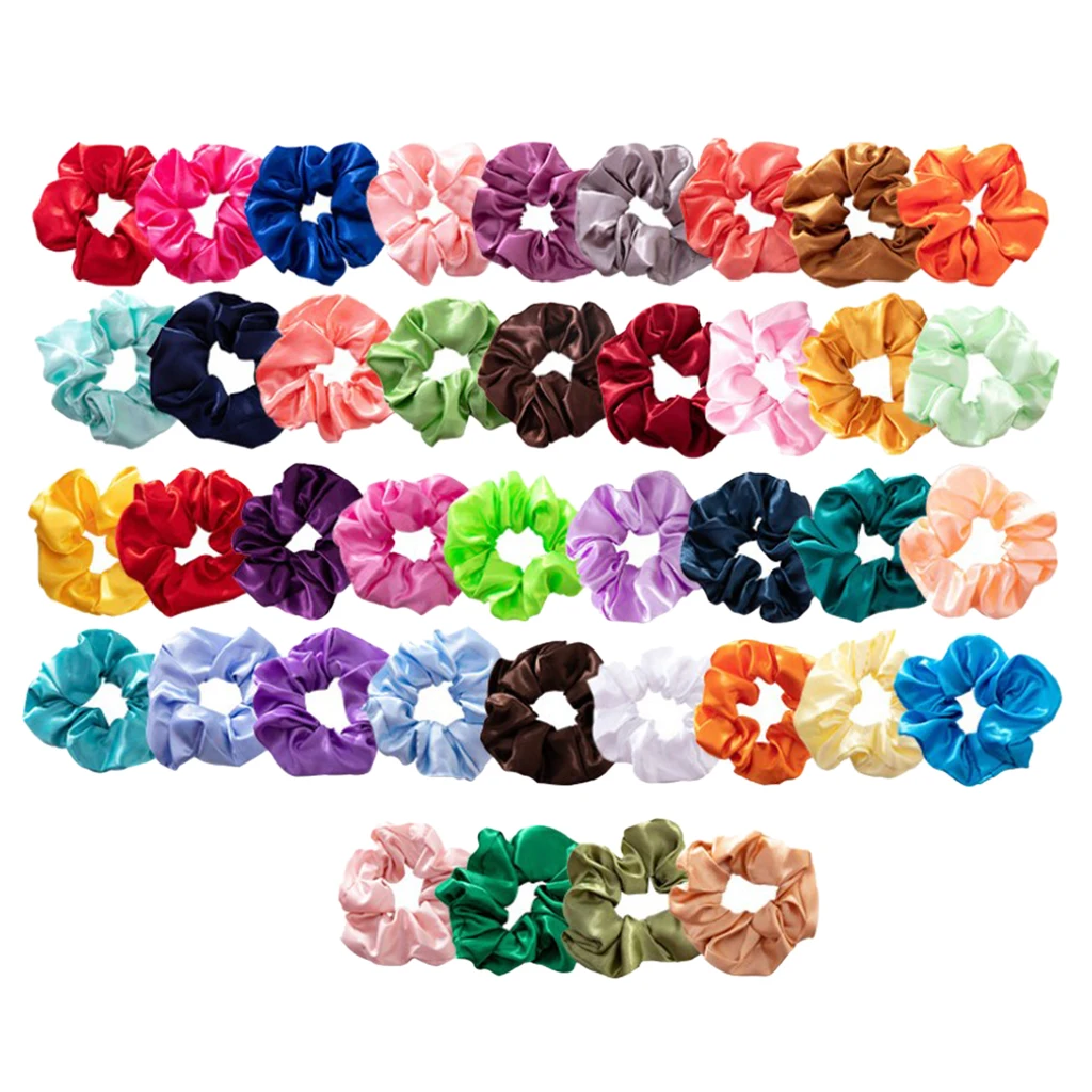 40Pcs Hair Scrunchies Silky Elastic Hair Bands Scrunchy Hair Ties Ropes
40Pcs Hair Scrunchies Silky Elastic Hair Bands Scrunchy Hair Ties Ropes