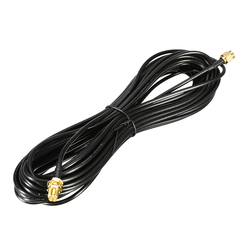 Universal 1m 2m 3m 5m 9m Standard RP-SMA Male to Female MF Jack Wifi Antenna Extension Cable Lead Wire Gold Plated Cable Black
Universal 1m 2m 3m 5m 9m Standard RP-SMA Male to Female MF Jack Wifi Antenna Extension Cable Lead Wire Gold Plated Cable Black