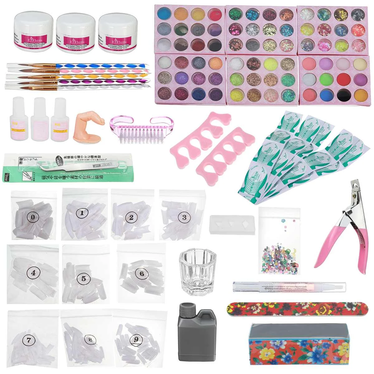 NEW 72 Colors Full Nail Manicure Set Pro Acrylic Kit Acrylic Liquid Nail Glue Glitter Powder Nail Tips Nail Art Tool Kit
NEW 72 Colors Full Nail Manicure Set Pro Acrylic Kit Acrylic Liquid Nail Glue Glitter Powder Nail Tips Nail Art Tool Kit