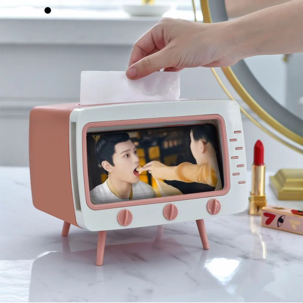 Desktop TV Tissue Box Paper Holder Dispenser Storage Napkin Case Organizer With Mobile Phone Holder Tissue Box Holder For Home
Desktop TV Tissue Box Paper Holder Dispenser Storage Napkin Case Organizer With Mobile Phone Holder Tissue Box Holder For Home