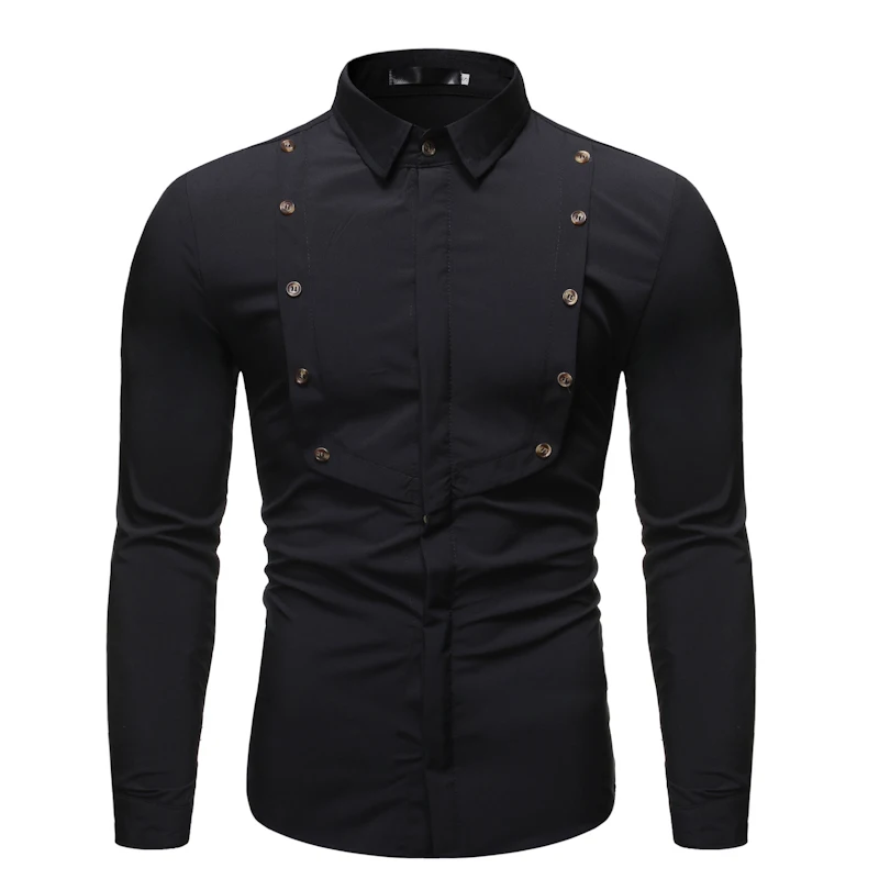Mens Button Decoration Long Sleeve Shirt 2021 Brand New Slim Fit Dress Shirts Men Casual Down Business Social Work Shirt Male
Mens Button Decoration Long Sleeve Shirt 2021 Brand New Slim Fit Dress Shirts Men Casual Down Business Social Work Shirt Male