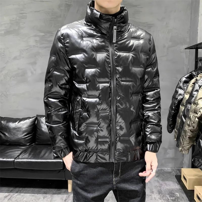 2021 Winter New Shiny Men's Cotton-Padded Jacket Korean Version Of Thick Slim-Fitting Jacket Winter Trend Cotton-Padded Jacket
2021 Winter New Shiny Men's Cotton-Padded Jacket Korean Version Of Thick Slim-Fitting Jacket Winter Trend Cotton-Padded Jacket