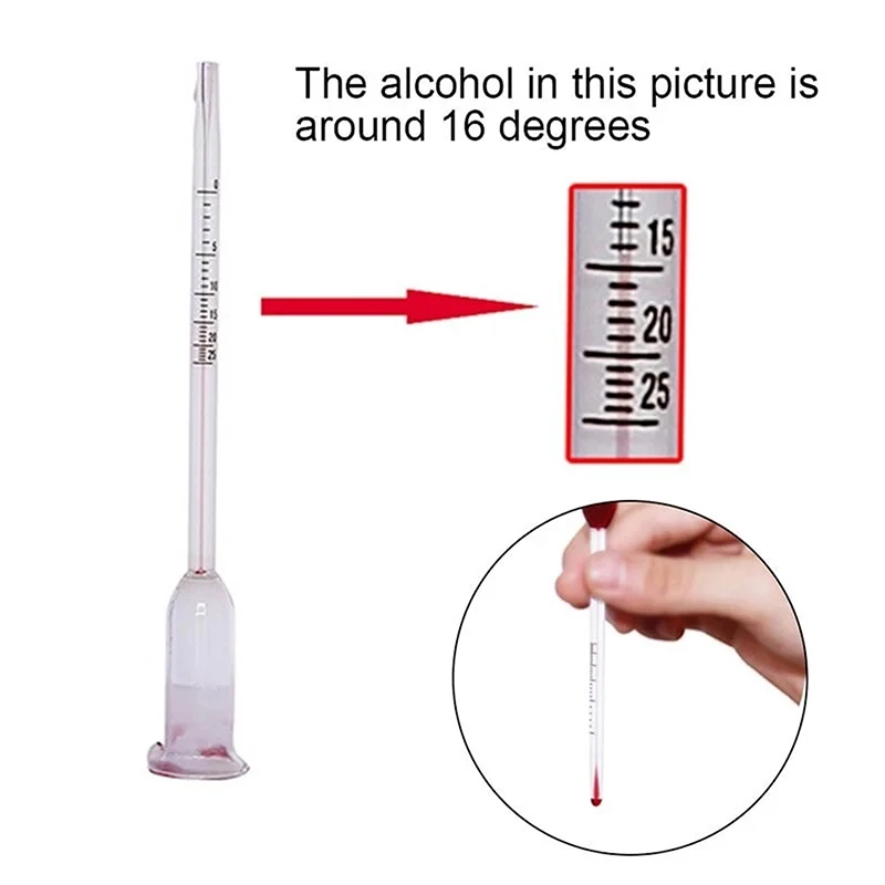 Wine Concentration Meter Wine Alcohol Meter Fruit Wine Rice Wine Meter 0-25 Degrees 
Wine Concentration Meter Wine Alcohol Meter Fruit Wine Rice Wine Meter 0-25 Degrees