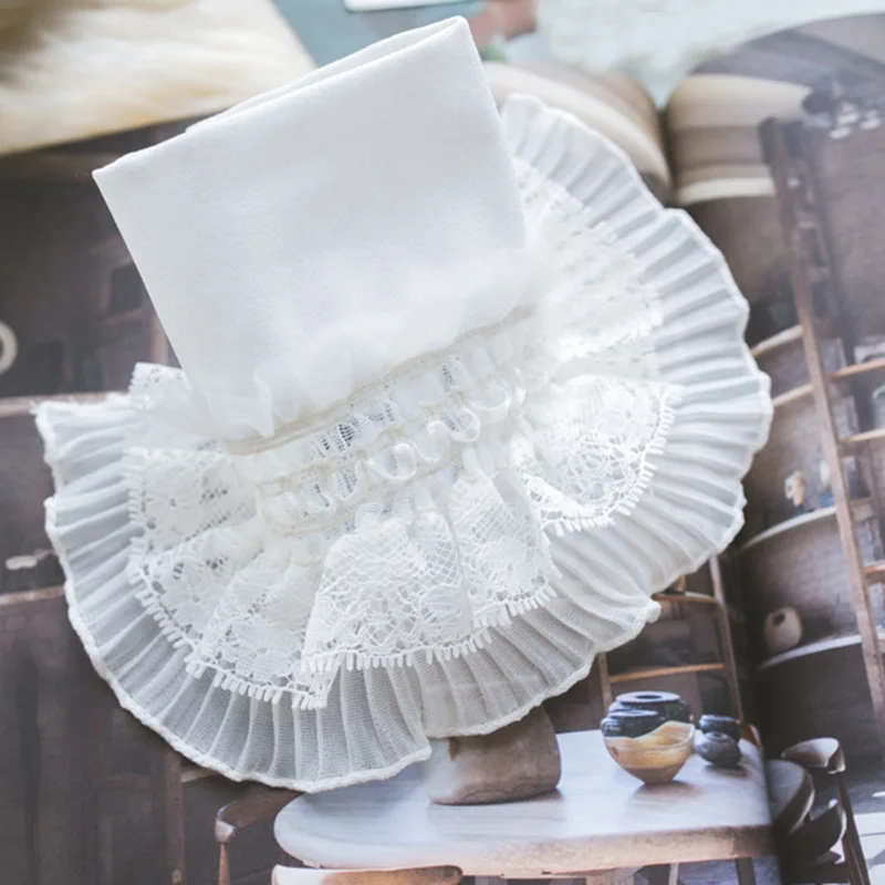 Gothic Retro Lady Ruffle Flare Sleeve Lace Princess Lolita Sweater Decorative Trumpet Sleeve Sweater Wristband (White)
Gothic Retro Lady Ruffle Flare Sleeve Lace Princess Lolita Sweater Decorative Trumpet Sleeve Sweater Wristband (White)