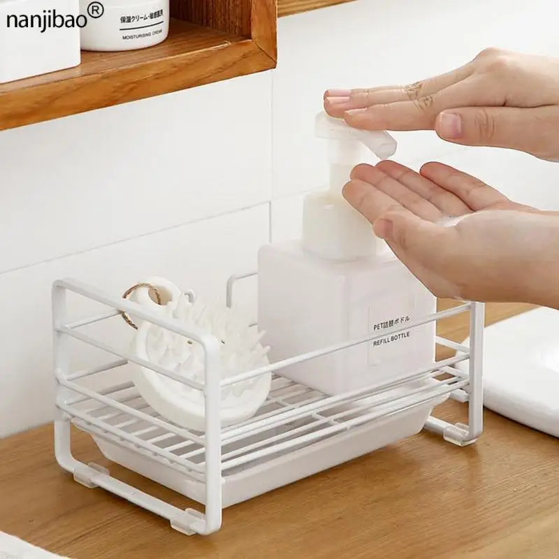 Bathroom Accessories Kitchen Sink Sponge Holder Drainage Shelf Washer Soap Stainless steel Storage Sponge Rack kitchen organize
Bathroom Accessories Kitchen Sink Sponge Holder Drainage Shelf Washer Soap Stainless steel Storage Sponge Rack kitchen organize