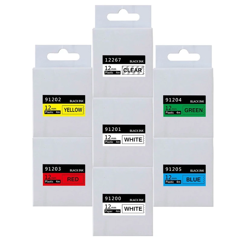 7 Pack 91201 Compatible Dymo Letratag Tape 12Mm 91330 16952 91331 91332 Mixed Color Tape for Dymo Letratag Lt-100H
7 Pack 91201 Compatible Dymo Letratag Tape 12Mm 91330 16952 91331 91332 Mixed Color Tape for Dymo Letratag Lt-100H