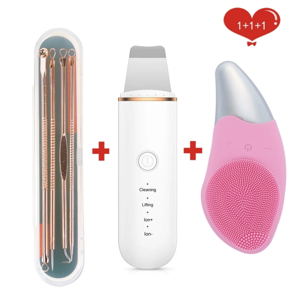 Ultrasonic Skin Scrubber+Nano Facial Steamer Skin Scrubber Electric Peeling Shovel Remove Blackhead Wrinkle Face Lifting Massage 
Ultrasonic Skin Scrubber+Nano Facial Steamer Skin Scrubber Electric Peeling Shovel Remove Blackhead Wrinkle Face Lifting Massage