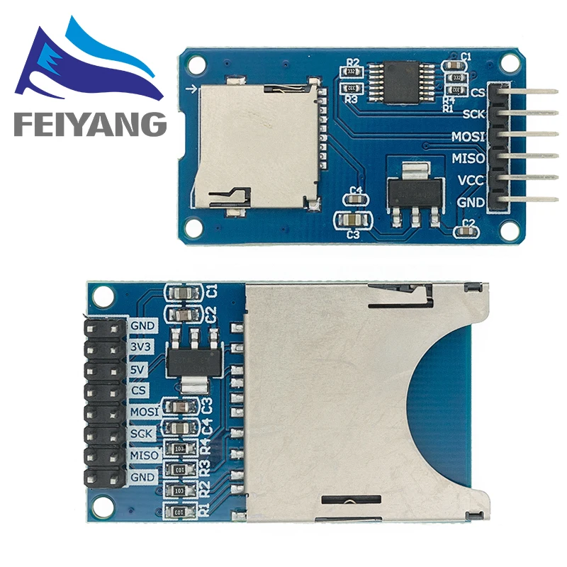 10 шт. SAMIORE Micro SD плата расширения памяти TF карты защитный модуль SPI для Arduino