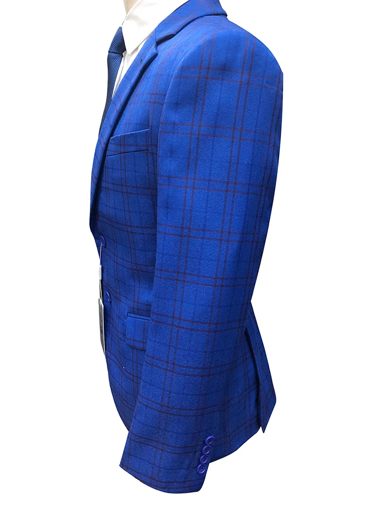 Roettoni Men Wedding Suit Two-piece Solid Plaid Good Quality Royal Blue And Red Tailored Coat Fashion Factory Direct Selling 
Roettoni Men Wedding Suit Two-piece Solid Plaid Good Quality Royal Blue And Red Tailored Coat Fashion Factory Direct Selling