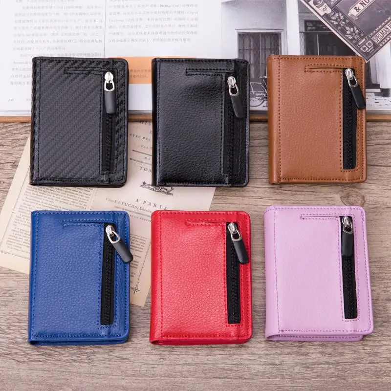 New Wallets Men Women Vintage Card Wallet Slim Thin Pop Up Money Bag Anti-theft 2020 Unisex RFID Card Holder Drop-shipping
New Wallets Men Women Vintage Card Wallet Slim Thin Pop Up Money Bag Anti-theft 2020 Unisex RFID Card Holder Drop-shipping