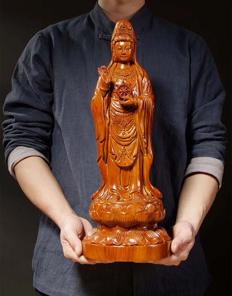 50CM Large GOOD HOME Spiritual efficacious Mascot # Standing Guanyin Avalokitesvara buddha Handmade Rosewood carving statue
50CM Large GOOD HOME Spiritual efficacious Mascot # Standing Guanyin Avalokitesvara buddha Handmade Rosewood carving statue
