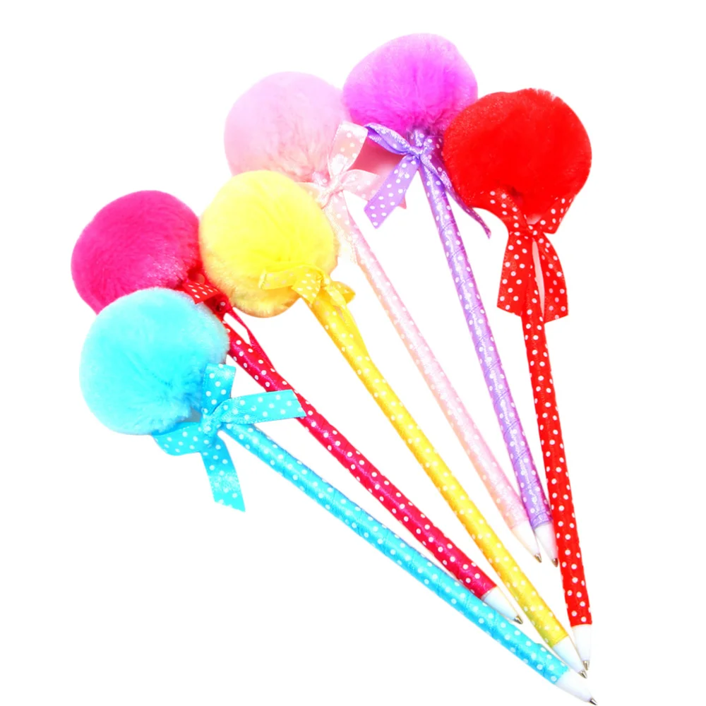 5Pcs Adorable Fluffy Pens Ribbon Lovely Ballpoint Pen (Random Color) 
5Pcs Adorable Fluffy Pens Ribbon Lovely Ballpoint Pen (Random Color)