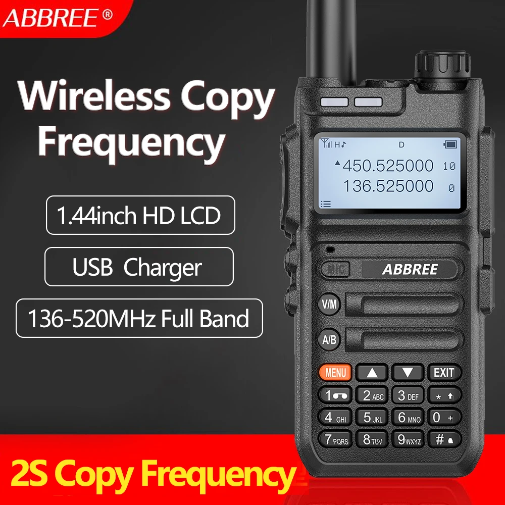 ABBREE AR-F5 Walkie Talkie Автоматическая Беспроводная копия частоты 10 Вт 136-520 МГц большой радиус действия USB зарядка обновленная версия Baofeng UV-5R Radio
ABBREE AR-F5 Walkie Talkie Автоматическая Беспроводная копия частоты 10 Вт 136-520 МГц большой радиус действия USB зарядка обновленная версия Baofeng UV-5R Radio