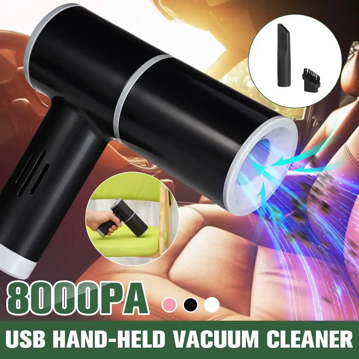 120W Wireless Car Vacuum Cleaner 8000PA Strong Suction Super Power Mini Handheld Cordless Vacuum Cleaners For Home Car
120W Wireless Car Vacuum Cleaner 8000PA Strong Suction Super Power Mini Handheld Cordless Vacuum Cleaners For Home Car