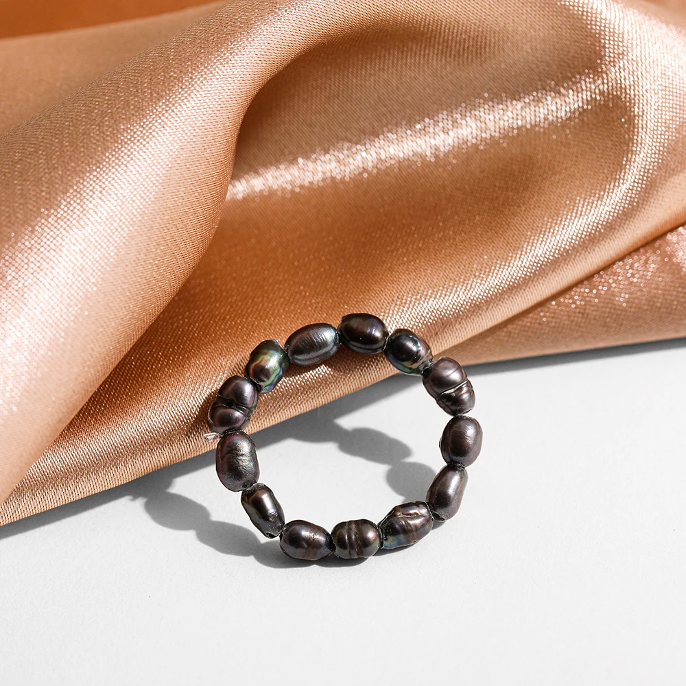 Elegant Natural Freshwater Pearl Rings for Women Minimalist Multi Beaded Elastic Finger Rings Fashion Jewelry Gifts
Elegant Natural Freshwater Pearl Rings for Women Minimalist Multi Beaded Elastic Finger Rings Fashion Jewelry Gifts