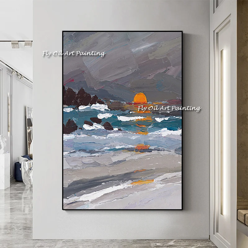 handmade abstract thick ocean with sunset Abstract canvas Oil Paintings large size picture Living Room home Decoration
handmade abstract thick ocean with sunset Abstract canvas Oil Paintings large size picture Living Room home Decoration