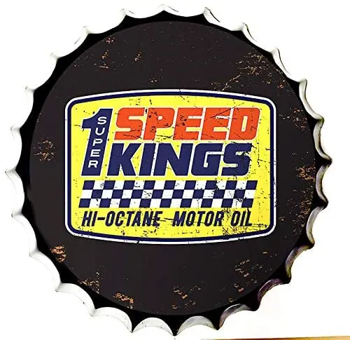 Retro Sign Motor Oil Bottle Caps Metal Tin Diameter 13.8 Inches - Home Decor Bar Plaque Lounge Man Cave Garage 
Retro Sign Motor Oil Bottle Caps Metal Tin Diameter 13.8 Inches - Home Decor Bar Plaque Lounge Man Cave Garage