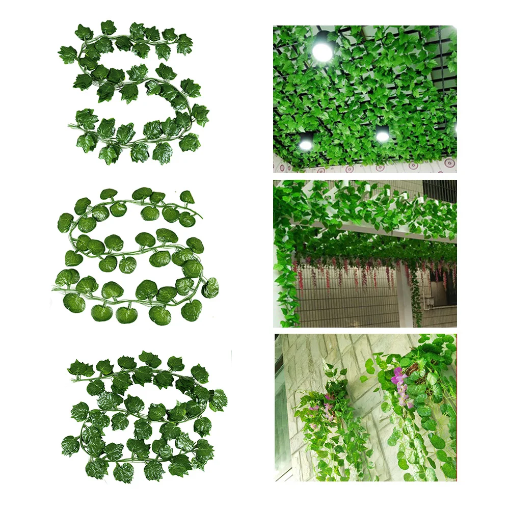 5/12pcs 230cm Artificial plants Creeper green leaf Garland Ivy Leaf Hanging Fake Plants Vine Fake Foliage Home Wedding Decora
5/12pcs 230cm Artificial plants Creeper green leaf Garland Ivy Leaf Hanging Fake Plants Vine Fake Foliage Home Wedding Decora