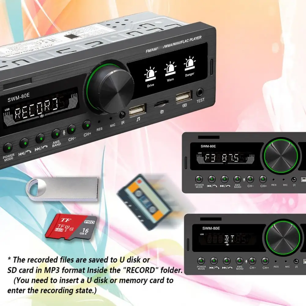 DC 12V Bluetooth Hands-free Car MP3 Player Dual USB FM AM RDS U disk/card reading AUX RCA Radio Player Autoradio Stereo Audio
DC 12V Bluetooth Hands-free Car MP3 Player Dual USB FM AM RDS U disk/card reading AUX RCA Radio Player Autoradio Stereo Audio