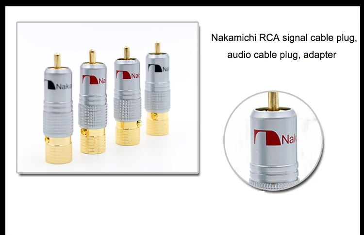 Hifi 4 шт. Nakamichi 10 мм позолоченный RCA разъем блокировки не под пайку коаксиальный