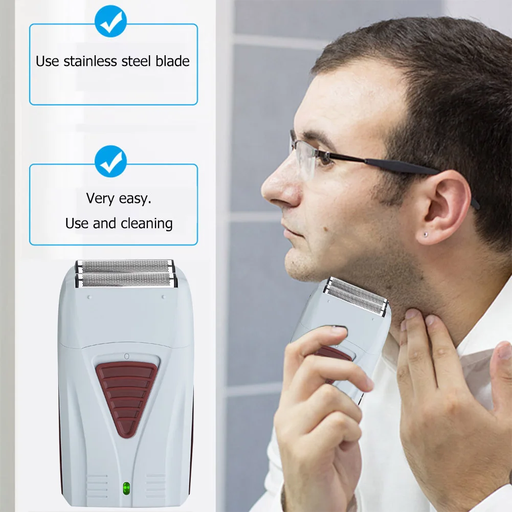 ABS Dual Blades Floating Head Men Beard Trimmer USB Rechargeable Electric Shaver Shaving Machine Barber Trimmer
ABS Dual Blades Floating Head Men Beard Trimmer USB Rechargeable Electric Shaver Shaving Machine Barber Trimmer