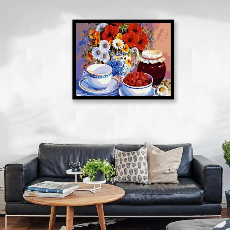 Framed Pictures DIY Painting By Numbers DIY Digital Canvas Painting Home Decoration for Kitchen 40X50CM 
Framed Pictures DIY Painting By Numbers DIY Digital Canvas Painting Home Decoration for Kitchen 40X50CM