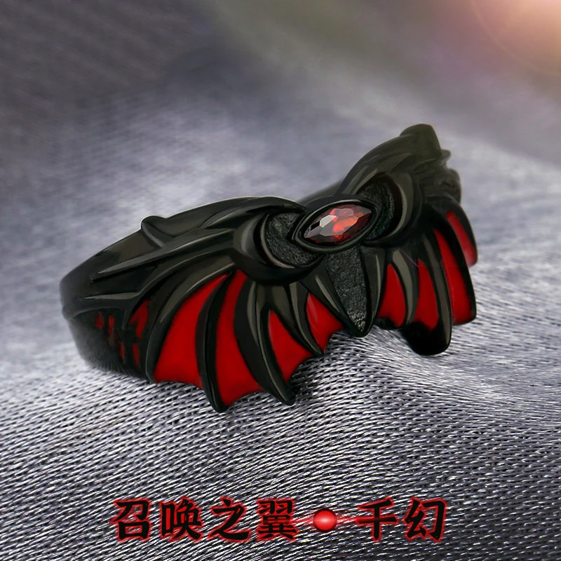 Аниме дьявола Wings из S925 кольцо из стерлингового серебра ювелирные изделия Регулируемая палец кольцо для мужчин и женщин, для костюмированно...
Аниме дьявола Wings из S925 кольцо из стерлингового серебра ювелирные изделия Регулируемая палец кольцо для мужчин и женщин, для костюмированно...