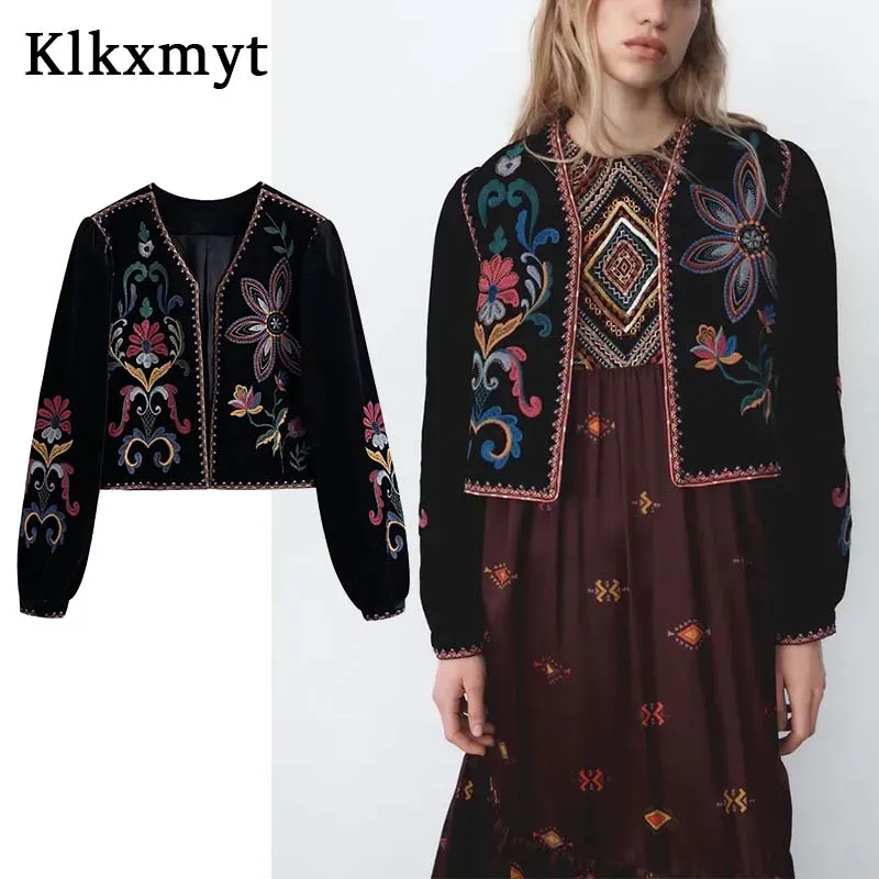 Traf Vintage Embroidered Velvet Shirts Women Blouse Spring Autumn Open Stitch Collar Long Sleeve Shirt Tops Woman Blouses
Traf Vintage Embroidered Velvet Shirts Women Blouse Spring Autumn Open Stitch Collar Long Sleeve Shirt Tops Woman Blouses