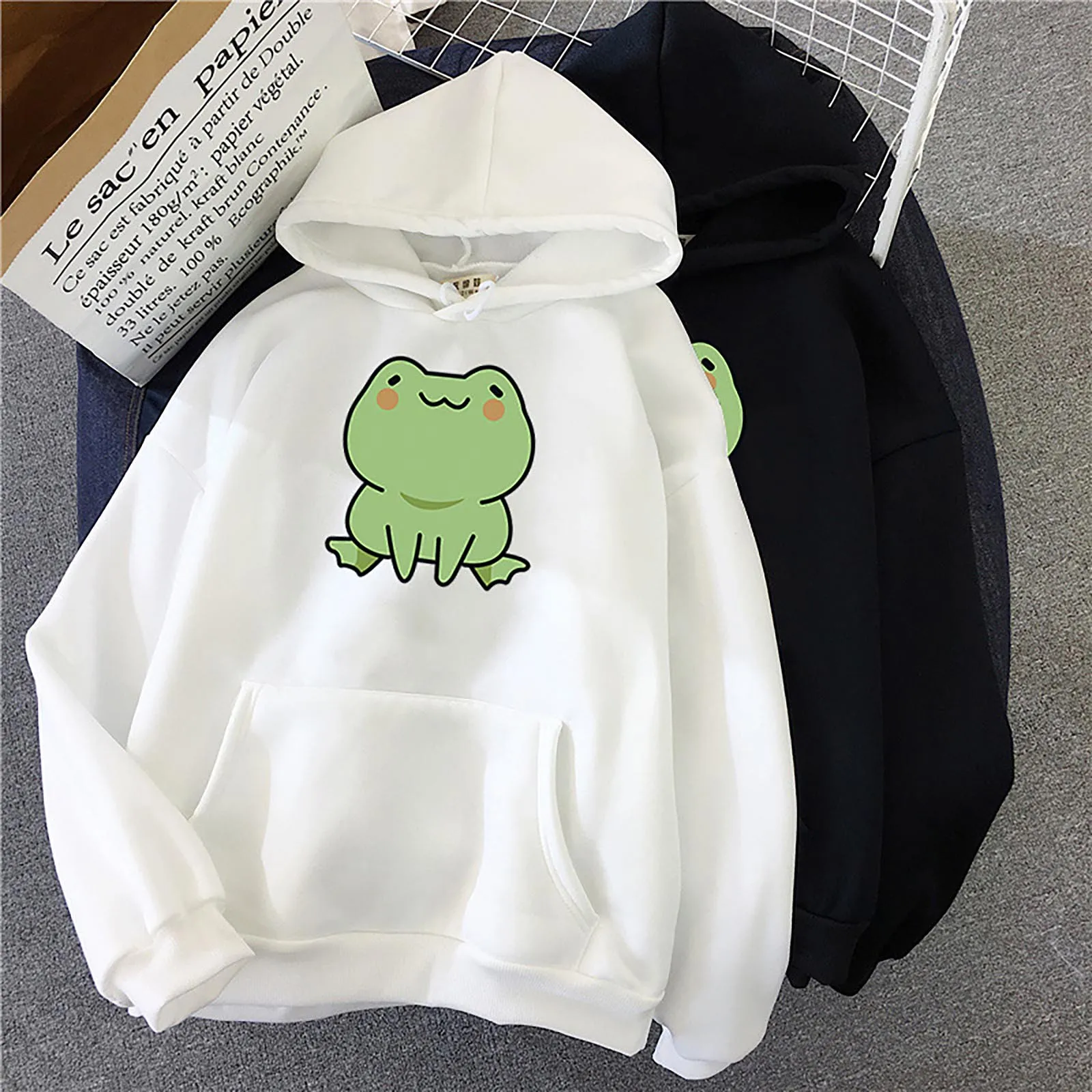 Hoodie Frog Print Vintage Harajuku Women's Winter Hoodie Kawaii Cute Casual Streetwear Oversize Top Cool Women Loose Sweatshirts
Hoodie Frog Print Vintage Harajuku Women's Winter Hoodie Kawaii Cute Casual Streetwear Oversize Top Cool Women Loose Sweatshirts