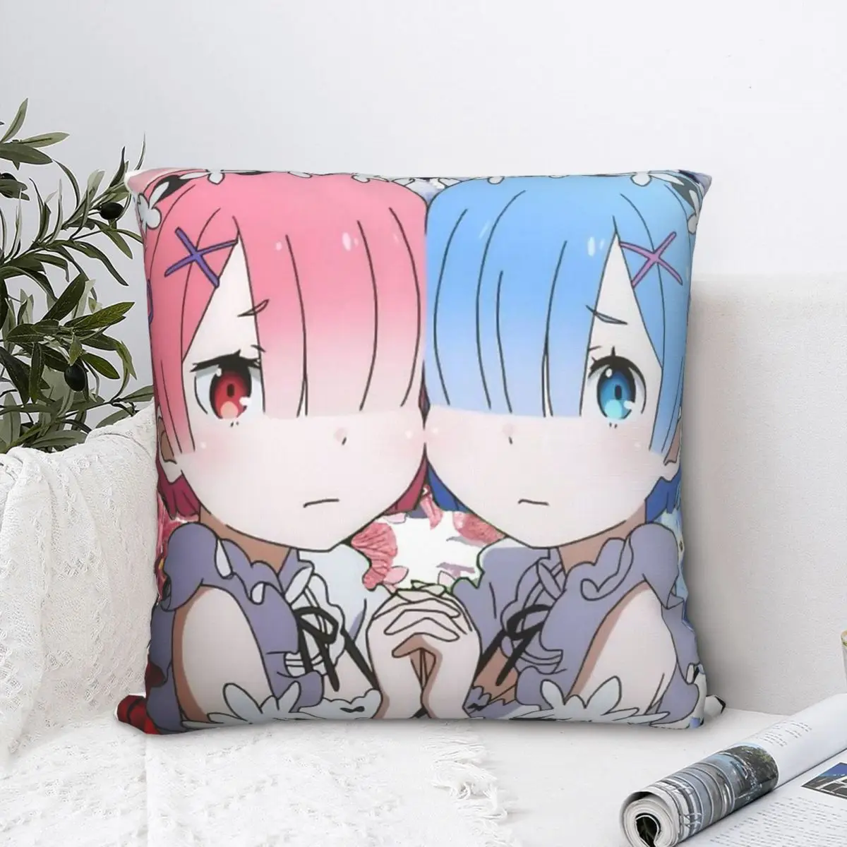 Ram Rem Throw Pillow Case Re Life in a different world from zero Backpack Cojines Case DIY Printed Kawaii For Home Decor
Ram Rem Throw Pillow Case Re Life in a different world from zero Backpack Cojines Case DIY Printed Kawaii For Home Decor