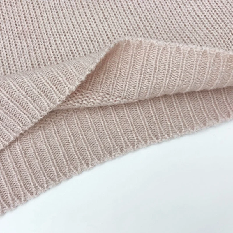 Women's Fashion Round Neck Loose Contrast Color Stitching Casual Knitted Sweater Top Pink 
Women's Fashion Round Neck Loose Contrast Color Stitching Casual Knitted Sweater Top Pink