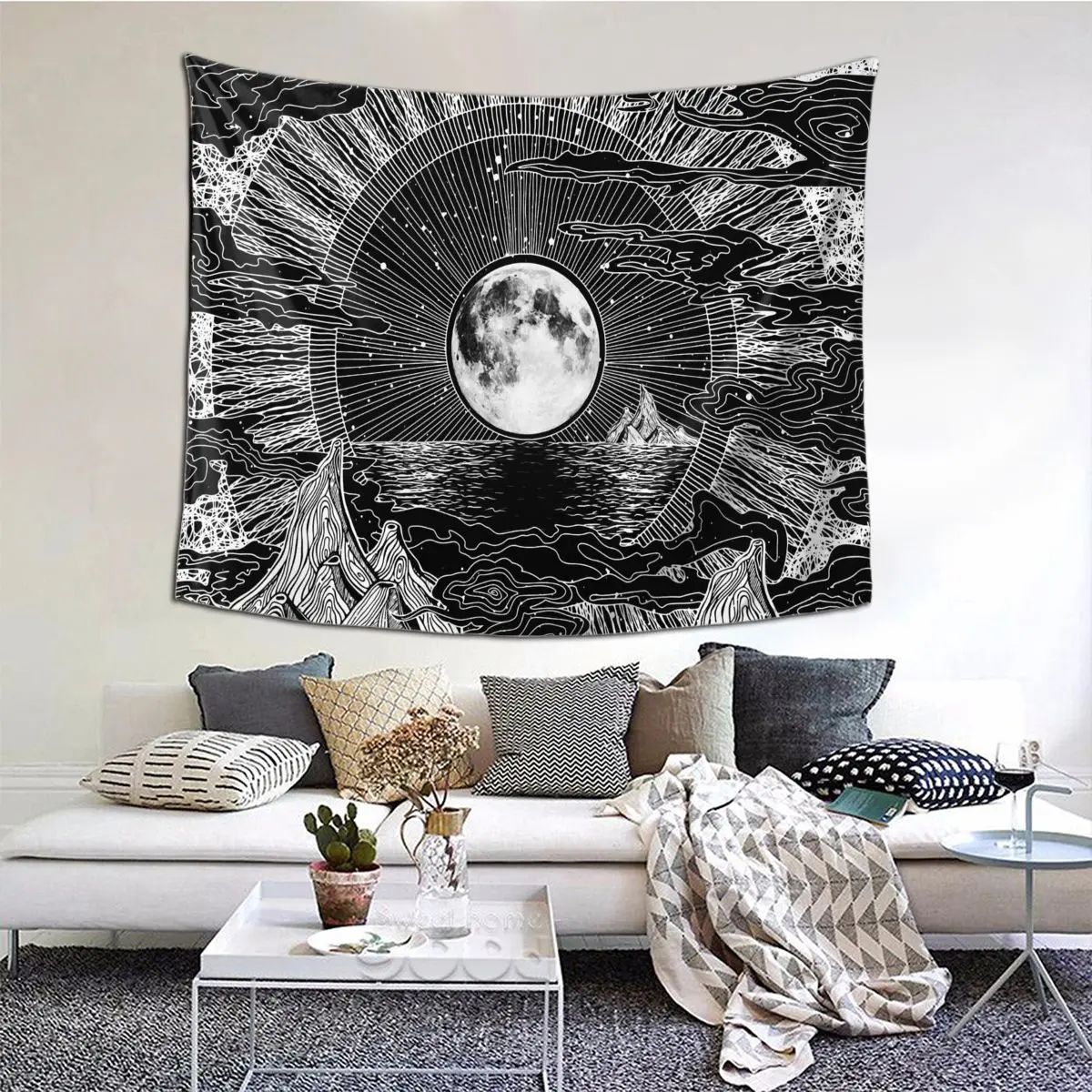 Sun And Moon Mandala Bedspread Pattern Cover Tapestry 95x73CMBlanket Bedroom Wall Hanging
Sun And Moon Mandala Bedspread Pattern Cover Tapestry 95x73CMBlanket Bedroom Wall Hanging