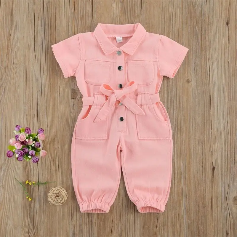 Toddler Kids Baby Girl Clothes Set Denim Jumpsuit Romper Playsuit Summer Outfits 
Toddler Kids Baby Girl Clothes Set Denim Jumpsuit Romper Playsuit Summer Outfits