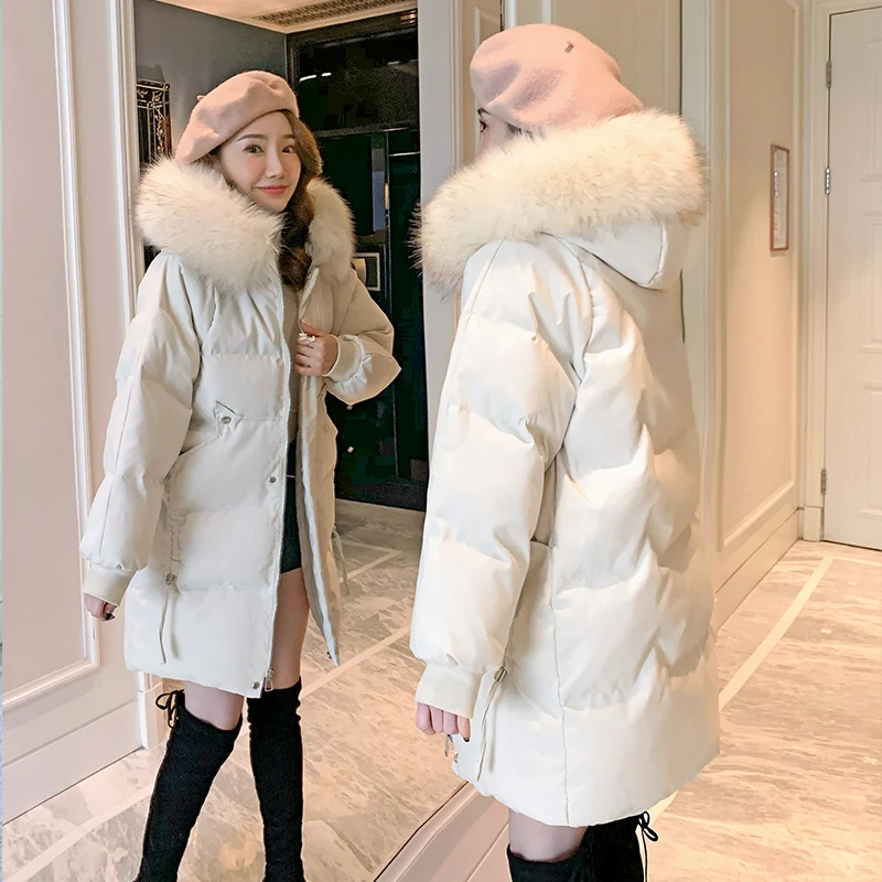 Winter Clothes New Thick Warm Down Cotton Jacket Women Hooded Korean Long Sleeve Loose Mid-Length Padded Coat Female Tide H1547
Winter Clothes New Thick Warm Down Cotton Jacket Women Hooded Korean Long Sleeve Loose Mid-Length Padded Coat Female Tide H1547